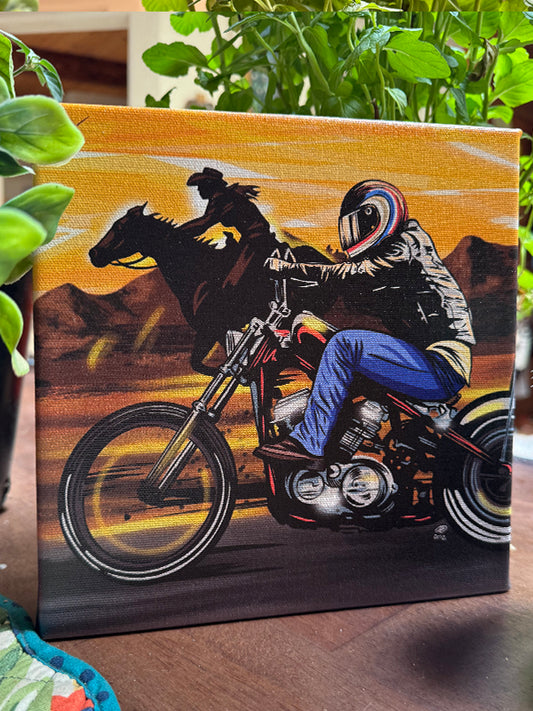 Horsepower 8x8 Canvas Giclee