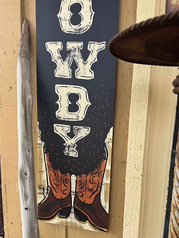 Howdy Cowboy Sign